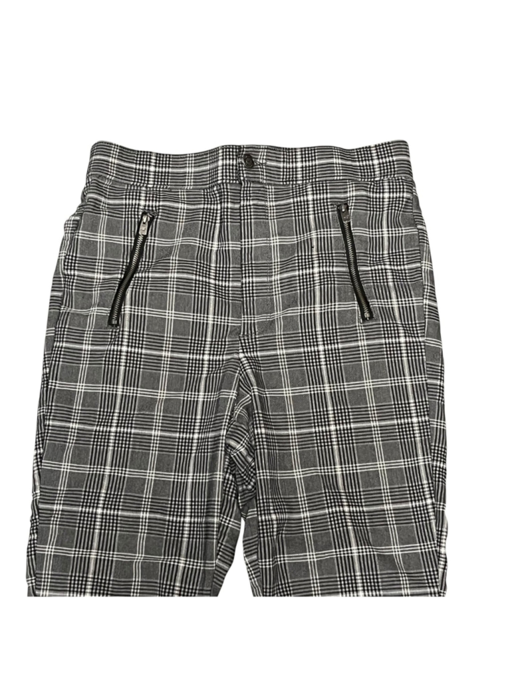 Hollister Gray Plaid Ultra High Rise Stretch Ankle Pants Size Large - Picture 5 of 8